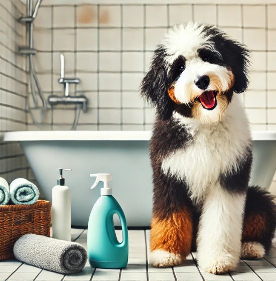 Bathing Techniques for Bernedoodles
